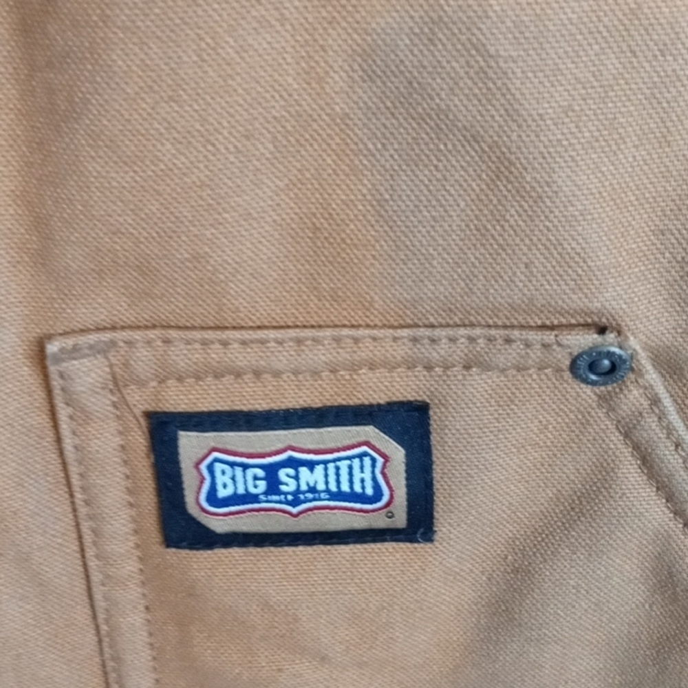 Big Smith Beautiful Men's Brown Orange Rugged Work/Hunting Vest Oversized 2xl - Picture 5 of 13